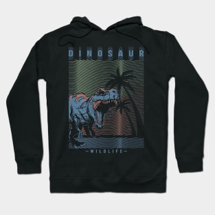 Dino Retro: Prehistoric Style with a Modern Twist Hoodie